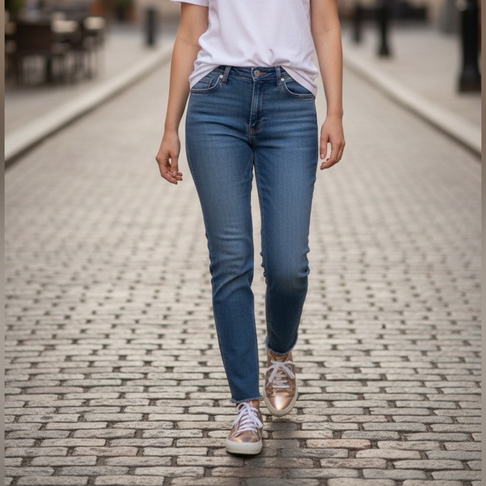 Pilcro Light Wash Straight Leg Jeans US 6